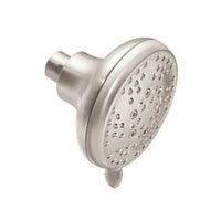 Brushed nickel five-function 4" diameter spray head standard