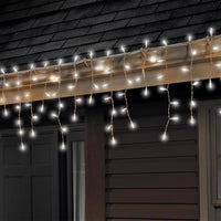 Celebrations LED Mini Cool White 100 ct Icicle Christmas Lights 5.67 ft. (Pack of 12)