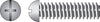 Hillman No. 6-32 X 2 in. L Combination Round Head Zinc-Plated Steel Machine Screws 100 pk