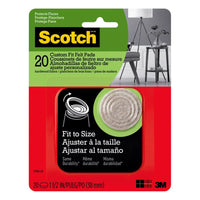 Scotch Felt Self Adhesive Protective Pad Beige Round 1 pk (Pack of 6)