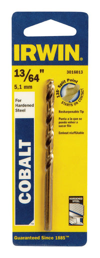 Irwin 13/64 in. x 3-5/8 in. L Cobalt Steel Drill Bit 1 pc.