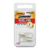 Jandorf 8 Ga. Uninsulated Wire Electrical Lug Silver 2 pk