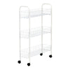 Household Essentials Slimline 30 in. H X 19.5 in. W X 7 in. D Metal 3-Shelf 3 Shelf Laundry Rack