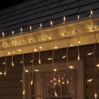 Celebrations LED Mini Warm White 100 ct Icicle Christmas Lights 6 ft.