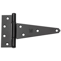 National Hardware 6 in. L Black Extra Heavy Duty T-Hinge 2 pk