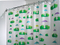 InterDesign 26280 72" X 72" Frogs PEVA Shower Curtain (Pack of 2)