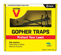 Victor Medium Pincher Animal Trap For Gophers 2 pk