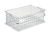 iDesign Clear Basket 5 in. H X 14 in. W X 8.69 in. D Stackable