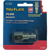 Tru-Flate Steel Industrial/Milton Plug 1/4 in. Male 1 pc