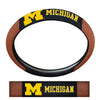 University of Michigan Football Grip Steering Wheel Cover 15" Diameter