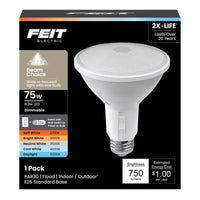 Feit PAR30 E26 (Medium) LED Bulb Adjustable White 75 Watt Equivalence 1 pk