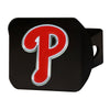 MLB - Philadelphia Phillies Black Metal Hitch Cover - 3D Color Emblem