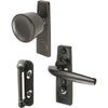 Prime-Line Black Aluminum Tulip Knob Latch 3 pk