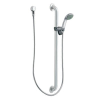 Chrome/stainless slide bar/grab bar shower