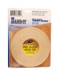 Band-It .030 in. X 7/8 in. W X 50 ft. L White Birch Real Wood Veneer Edging #2/BTR Premium Grade