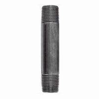 B&K Mueller 3/8 in. MPT x 4 in. L Black Steel Nipple (Pack of 5)