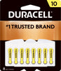 Duracell Zinc Air 10 1.4 V 100 Ah Hearing Aid Battery DA10 8 pk