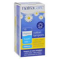 Natracare 9002 Organic All Cotton Tampons With Applicator 16 Count