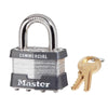 Master Lock 1.75 in. H x 1.75 in. W x 1-3/4 in. L Laminated Steel Dual Ball Bearing Locking Padlock (Pack of 6)