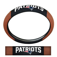 NFL - New England Patriots Football Grip Steering Wheel Cover 15" Diameter