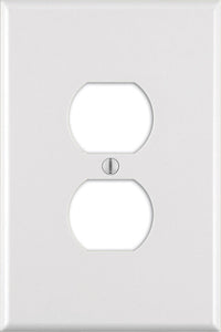 Leviton White 1 gang Thermoset Plastic Duplex Wall Plate 1 pk