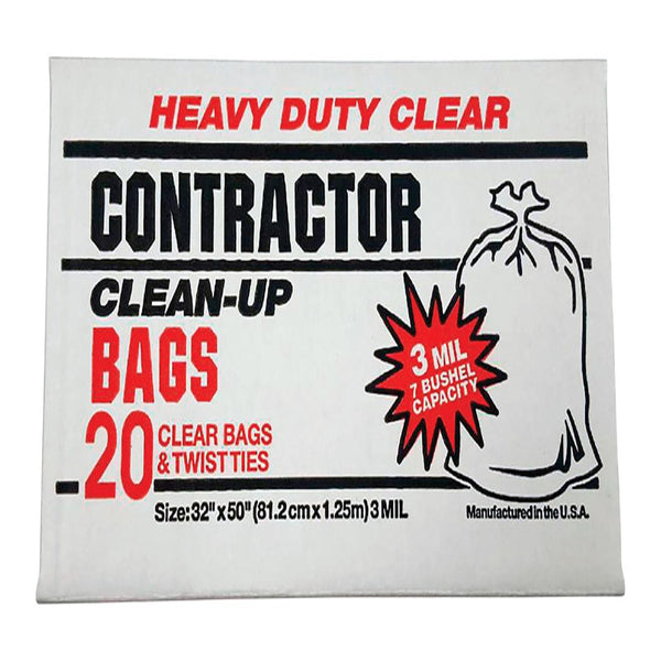 Iron Hold 55 gal. Contractor Bags Twist Tie 15 pk (Pack of 4