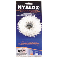 Dico Nyalox 3 in. Dia. x 5/8-11 in. x 1/4 Dia. Crimped Nylon Mandrel Mounted Cup Brush 12500 rpm