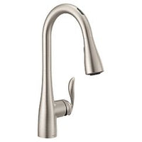 Spot resist stainless one-handle high arc pulldown kitchen faucet