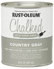 Rust-Oleum Chalked Ultra Matte Country Gray Water-Based Acrylic Chalk Paint 30 oz