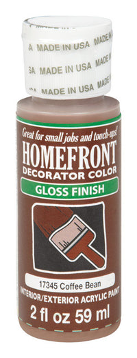 Homefront Gloss Coffee Bean Hobby Paint 2 oz. (Pack of 3)