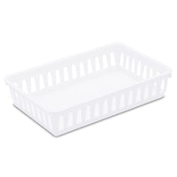 Sterilite 9.75 in. L X 6.375 in. W X 2.125 in. H White Storage Tray