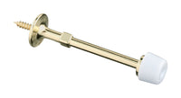 National Hardware Zinc w/Plastic Tip Polished Brass Gold Rigid Door Stop Mounts to wall