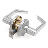 Tell Cortland Satin Chrome Passage Lever 1-3/4 in.