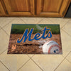 MLB - New York Mets Rubber Scraper Door Mat