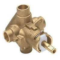 Posi-Temp(R) 1/2" CC connection includes pressure balancing