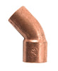 Mueller Streamline 1/2 In. Sweat  X 1/2 In. Dia. Sweat Copper 45 Degree Elbow