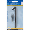 Hillman Distinctions 5 in. Black Metal Screw-On Number 1 1 pc (Pack of 3)