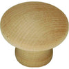 Hickory Hardware P184-UW 1-1/4" Round Natural Woodcraft Unfinished Wood Cabinet Knob