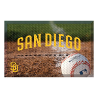 MLB - San Diego Padres Yellow Rubber Scraper Door Mat