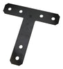 National Hardware 12 in. H X 12 in. W X 0.188 in. D Black Steel Flat Tee Plate