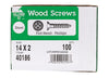 Hillman No. 14 X 2 in. L Phillips Zinc-Plated Wood Screws 100 pk