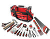 Olympia Tools 9.49 in. W X 10.63 in. H Canvas Tool Bag 20 pocket Black/Red 1 pc