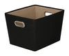 Honey-Can-Do Black Fabric Storage Bin 11 in. H X 13 in. W X 16 in. D