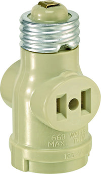 Leviton Plastic Medium Base Lampholder 1 pk (Pack of 10)