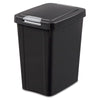 Sterilite 7.5 gal Black Polypropylene TouchTop Locking Wastebasket (Pack of 4)