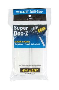 Wooster Super Doo-Z Fabric 4-1/2 in. W X 3/8 in. Trim Paint Roller Cover 2 pk