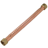 Homewerks 3/4 in. FIP X 3/4 in. D FIP 18 in. Copper Water Heater Supply Line