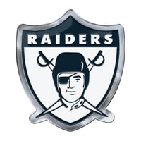 NFL - Las Vegas Raiders White Heavy Duty Aluminum Color Emblem