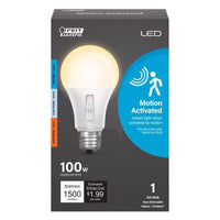 Feit A19 E26 (Medium) LED Motion Activated Bulb Tunable White/Color Changing 100 Watt Equivalence 1