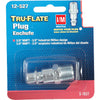 Tru-Flate Steel Air Plug 3/8 in. Male 1 pc